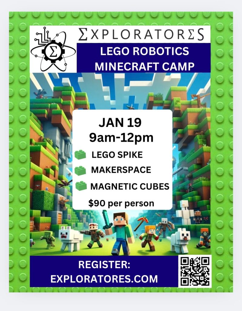 Lego Robotics Minecraft Camp.